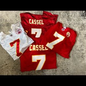 MATT CASSEL KC CHIEFS #7 JERSEY LOT (4 total)